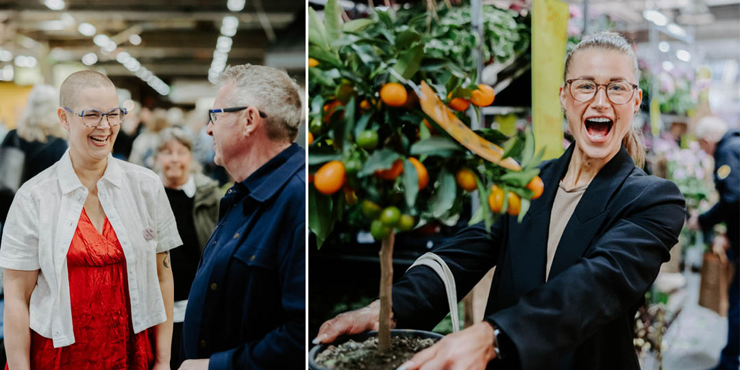 why-nordiska-tradgardar-1080x540-1 Happy people at the plant market, woman holding a small citrus tree.